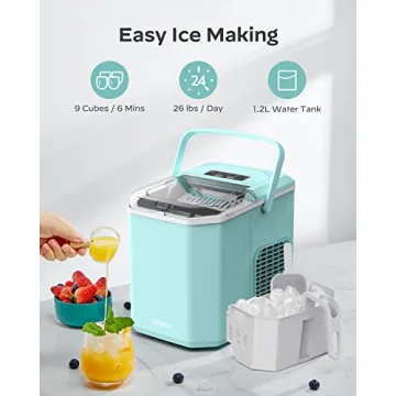 Silonn Portable Ice Maker - Fast & Self-Cleaning Unit