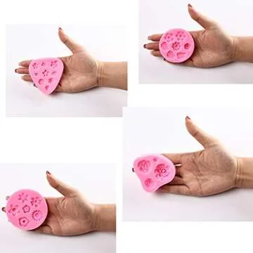 GELIFATLE Flower Fondant Cake Molds - 5 Pack for All Occasions
