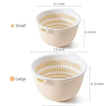 Versatile 2 in 1 Kitchen Colander Set - BPA Free