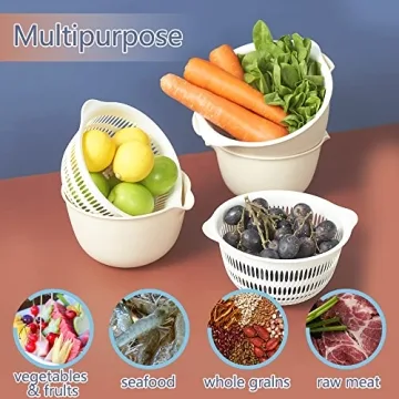 Versatile 2 in 1 Kitchen Colander Set - BPA Free