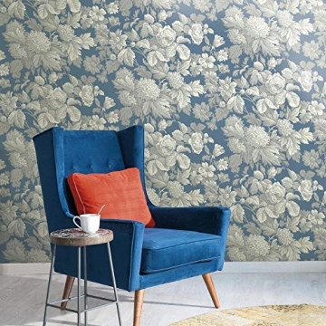 Elegant French Antique Floral Wallpaper - Easy Installation