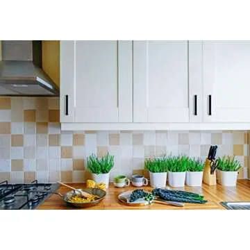 Ravinte Durable Matte Black Cabinet Handles 60 Pack