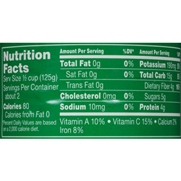 Del Monte No Salt Added Sweet Peas 8.5-Ounce Can Pack of 12