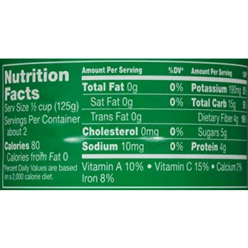 Del Monte No Salt Added Sweet Peas 8.5-Ounce Can Pack of 12