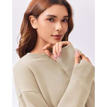 PINSPARK Sweatsuits Women 2 Piece Oversized Tracksuit Fleece Lounge Sets Loose Sweatshirts Thumb hole Baggy Cargo Sweatpants Cozy Matching Set 2024 Trendy Fashion, Beige Medium