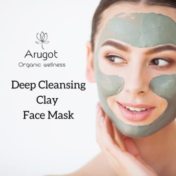 Arugot Organic Deep Cleansing Clay Face Mask for Acne Treatment