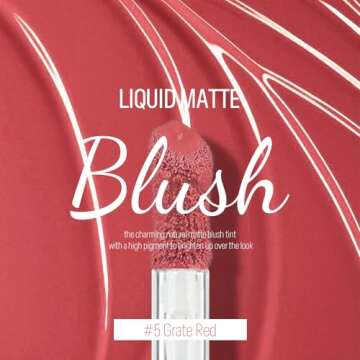 KYDA Liquid Blush, Matte Tinted for Cheeks, Lasting Dewy Finish, High Pigment Soft Creamy Blush, Ble...