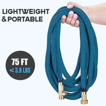 75 ft Expandable Garden Hose with 10 Function Nozzle