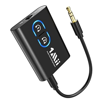 1Mii Bluetooth 5.3 Transmitter Receiver for TV to Wireless Headphones, Dual Link AptX Adaptive/Low L...