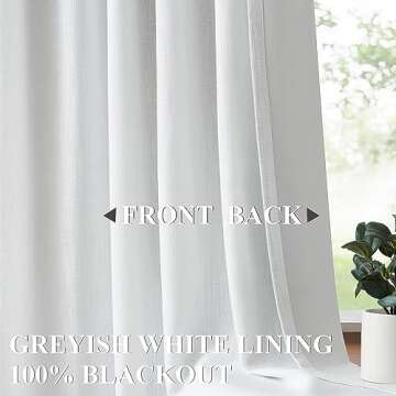 Vision Home White Pinch Pleated Full Blackout Curtains 60 inch Wide Thermal Insulated Window Panels 108 inch for Bedroom Living Room Darkening Pinch Pleat Drapes with Hooks Back Tab 9 FT 60"Wx108"Lx1