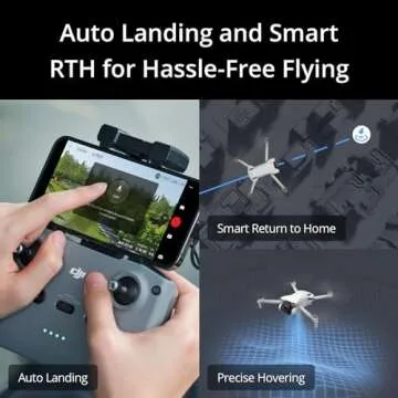 DJI Mini 3 (DJI RC), Lightweight 3x Mechanical Gimbal Drones with Camera for Adults 4K, 38-min Flight Time, up to 32800ft (10km) Video Transmission, Vertical Shooting, GPS Auto Return Integrated