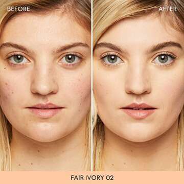 bareMinerals Original Loose Powder Foundation SPF 15, Lightweight Mineral Loose Powder Foundation Makeup, Buildable Coverage, Talc Free, Vegan (Fair Ivory 02)