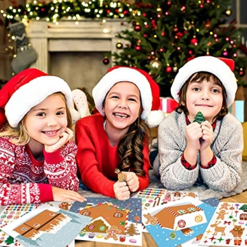 Gingerbread House Stickers for Kids - Fun Holiday Crafts