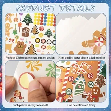 Gingerbread House Stickers for Kids - Fun Holiday Crafts