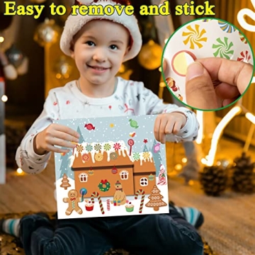 Gingerbread House Stickers for Kids - Fun Holiday Crafts