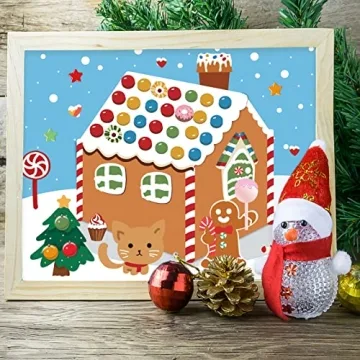 Gingerbread House Stickers for Kids - Fun Holiday Crafts