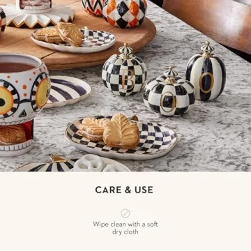 MacKenzie-Childs Boo Resin Pumpkin Decor Set for Fall