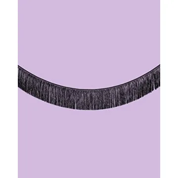 xo, Fetti Happy New Year Banner with Black Fringe 5 Ft
