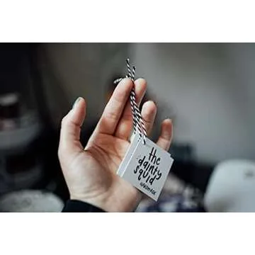 656 Feet Durable Black and White Cotton Twine for Crafts