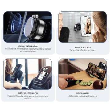 Nixie Magnetic Phone Holder, Nixie Phone Holder, Nixie Pro 360 2.0, Electric Vacuum Magnetic Phone Holder, Suction Cup Phone Mount (1 pcs)