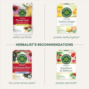 Traditional Medicinals Organic Immune Zoom Lemon Ginger Tea - 16 Ct.