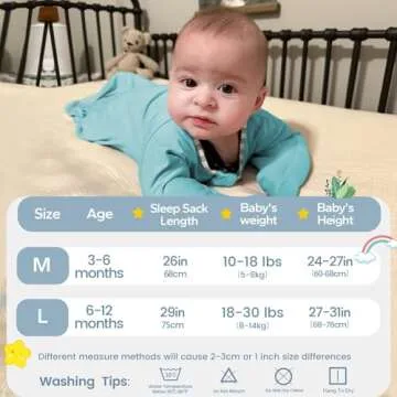 ZIGJOY Shark-Fin Transition Swaddle - 0.5 Tog Rayon Made from Bamboo Sleep Sack Transitional Swaddle Sack Baby Wearable Blanket with 2-Way Zipper, Blue, 6-12 Months