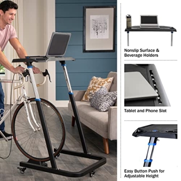 Adjustable Bike Trainer Desk for Fitness & Productivity