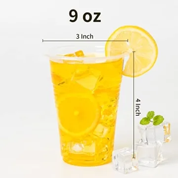 Buy YEEHAW 9 oz Disposable Clear Cups - 500 Pack