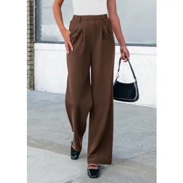 PRETTYGARDEN Women's Chic Wide Leg Dress Pants - Stylish & Comfy