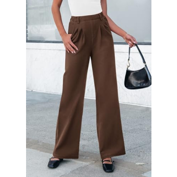 PRETTYGARDEN Women's Chic Wide Leg Dress Pants - Stylish & Comfy