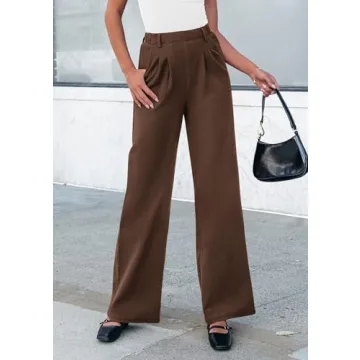 PRETTYGARDEN Women's Chic Wide Leg Dress Pants - Stylish & Comfy