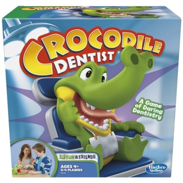 Hasbro Gaming Crocodile Dentist Board Game - Family Fun for Ages 4+