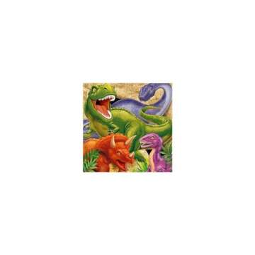 Creative Dino Blast 3-Ply Lunch Napkins - Perfect for Parties!