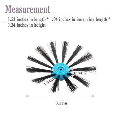 1624772 Edge Brushes Replacement for Bissell SpinWave Wet & Dry Robotic Vacuum, 2 Pack, 2859J, 28599...