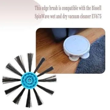 1624772 Edge Brushes Replacement for Bissell SpinWave Wet & Dry Robotic Vacuum, 2 Pack, 2859J, 28599, 3115, 28597,2859W,2859T, 28596,2859Z