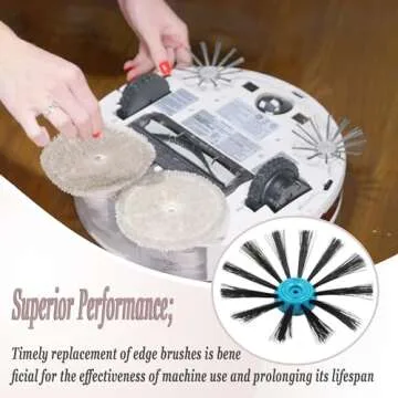 1624772 Edge Brushes Replacement for Bissell SpinWave Wet & Dry Robotic Vacuum, 2 Pack, 2859J, 28599, 3115, 28597,2859W,2859T, 28596,2859Z