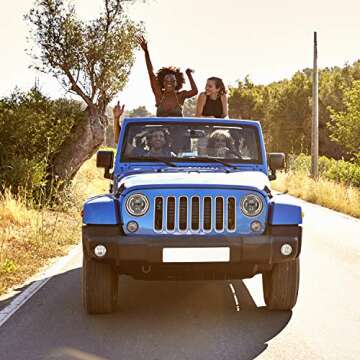 Zmoon LED Headlights for Jeep Wrangler - Bright and Durable