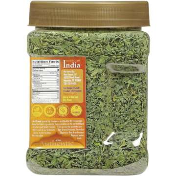 Rani Fenugreek Leaves Dried (Kasoori Methi) 3.5oz (100g) PET Jar ~ All Natural | Vegan | Gluten Friendly | NON-GMO | Kosher | Indian Origin