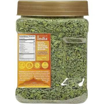 Rani Fenugreek Leaves Dried (Kasoori Methi) 3.5oz (100g) PET Jar ~ All Natural | Vegan | Gluten Friendly | NON-GMO | Kosher | Indian Origin