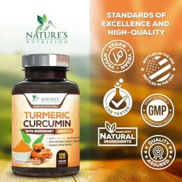 Top Turmeric Curcumin Supplement with BioPerine for 1950mg Absorption