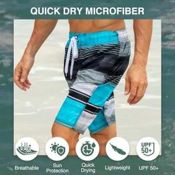 Kanu Surf Swim Trunks with UPF 50+ Protection and Comfort