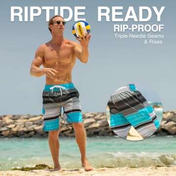 Kanu Surf Swim Trunks with UPF 50+ Protection and Comfort