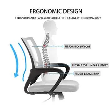Ergonomic HCB Office Chair - Stylish Desk Solution