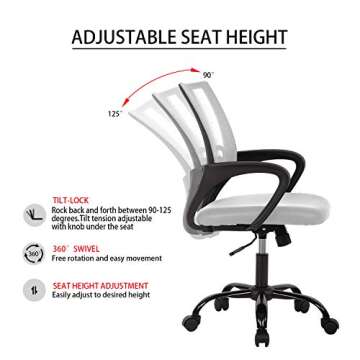 Ergonomic HCB Office Chair - Stylish Desk Solution