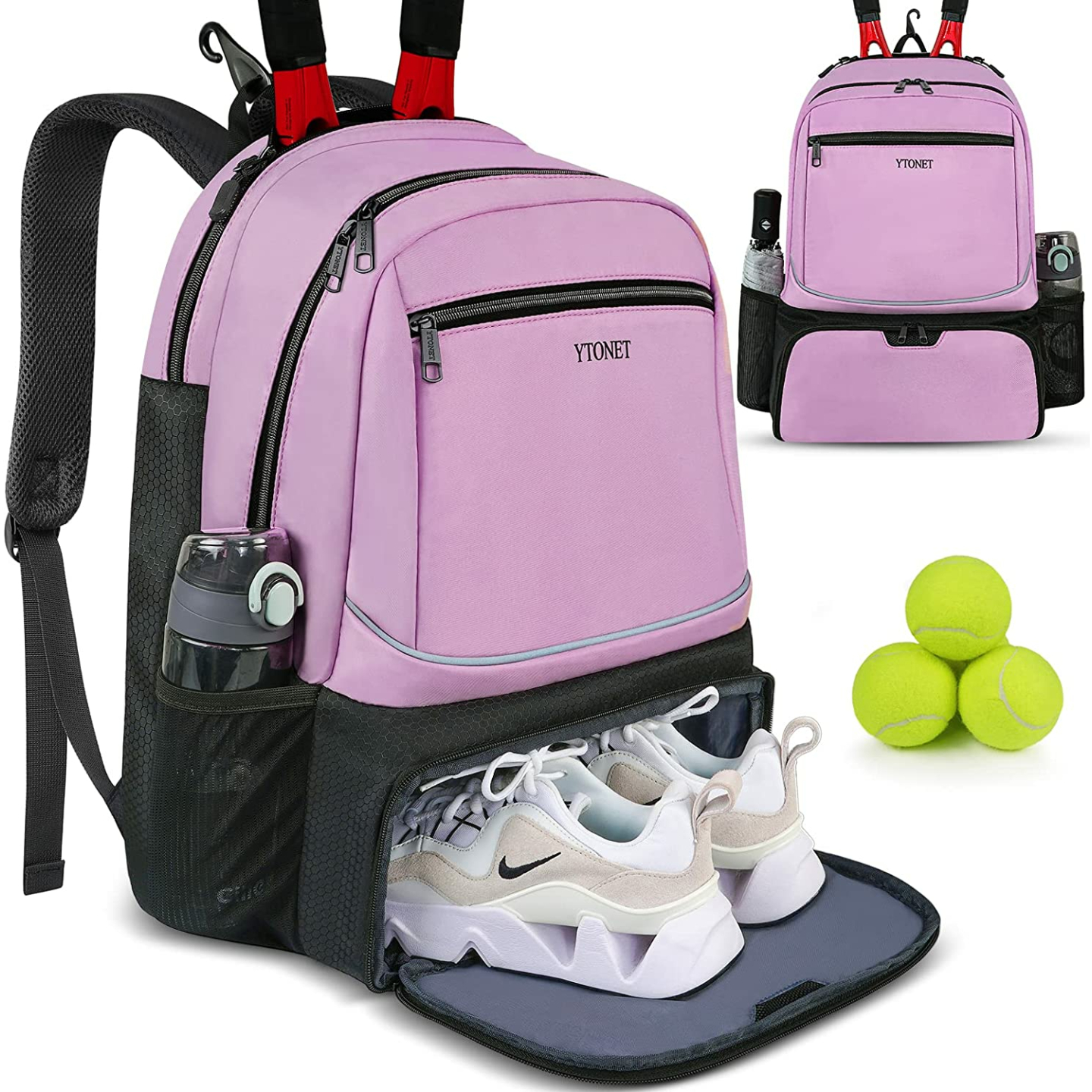 Versatile Large Tennis Bag & Backpack for Rackets