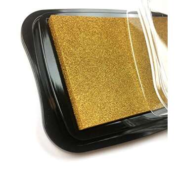 Tsukineko Delicata Ink pad, Golden Glitz