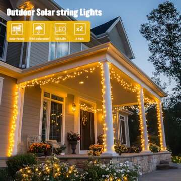JMEXSUSS 33FT Solar String Lights - Waterproof & Beautiful