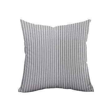 Fascidorm Set of 4 Pillow Covers Stripe Pattern Throw Pillow Case Daily Decorations Sofa Throw Pillow Case Cushion Covers Zippered Pillowcase 18" x 18"