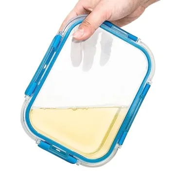 Glass Meal Prep Containers 12 Pack with Airtight Lids