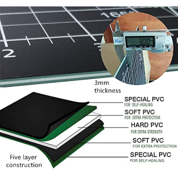 HEADLEY TOOLS Self Healing Cutting Mat 18"x24", Durable Design